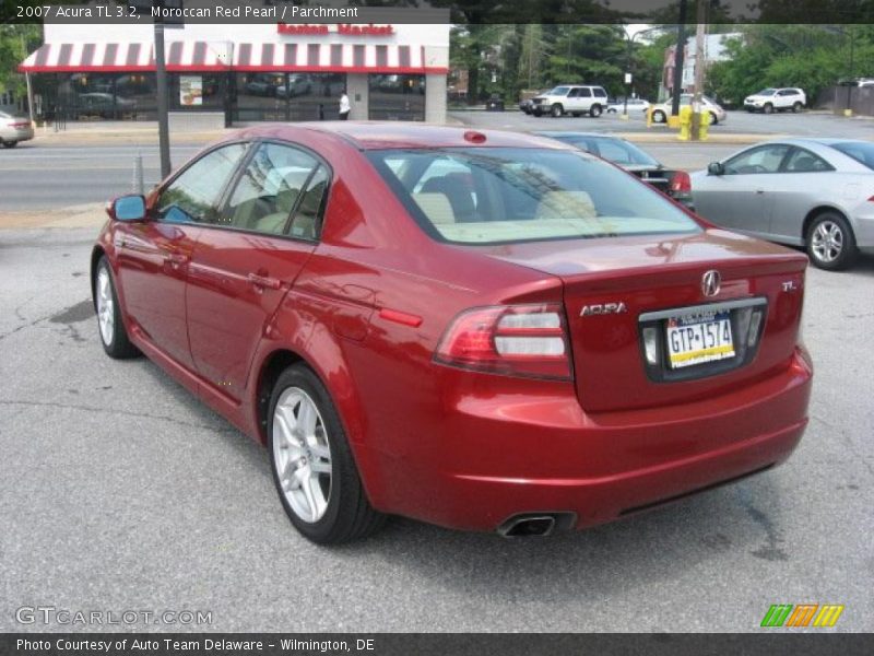 Moroccan Red Pearl / Parchment 2007 Acura TL 3.2