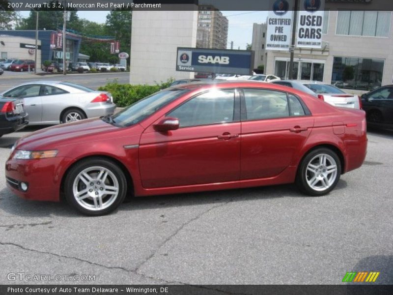 Moroccan Red Pearl / Parchment 2007 Acura TL 3.2