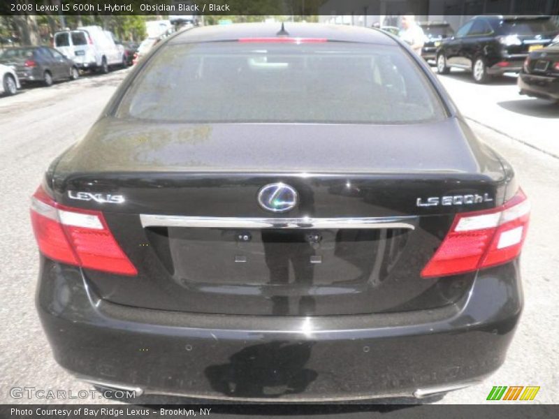 Obsidian Black / Black 2008 Lexus LS 600h L Hybrid