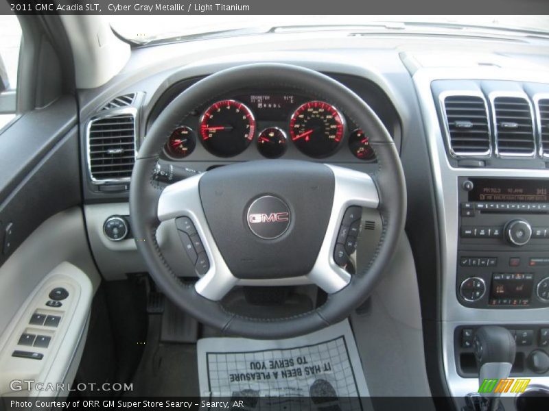 Cyber Gray Metallic / Light Titanium 2011 GMC Acadia SLT