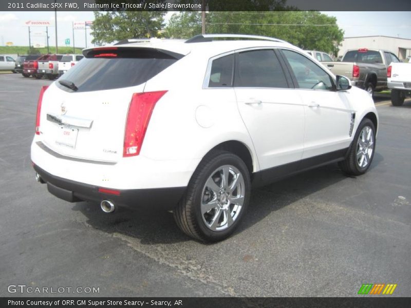 Platinum Ice Tricoat / Shale/Brownstone 2011 Cadillac SRX FWD