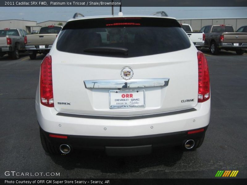 Platinum Ice Tricoat / Shale/Brownstone 2011 Cadillac SRX FWD