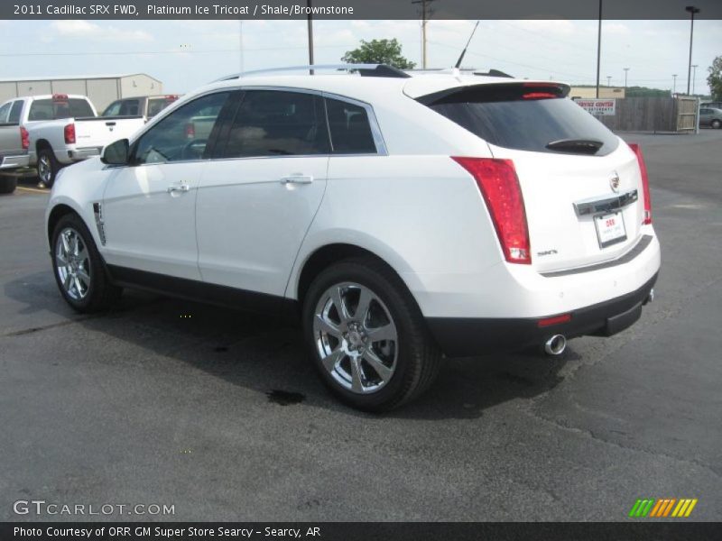 Platinum Ice Tricoat / Shale/Brownstone 2011 Cadillac SRX FWD