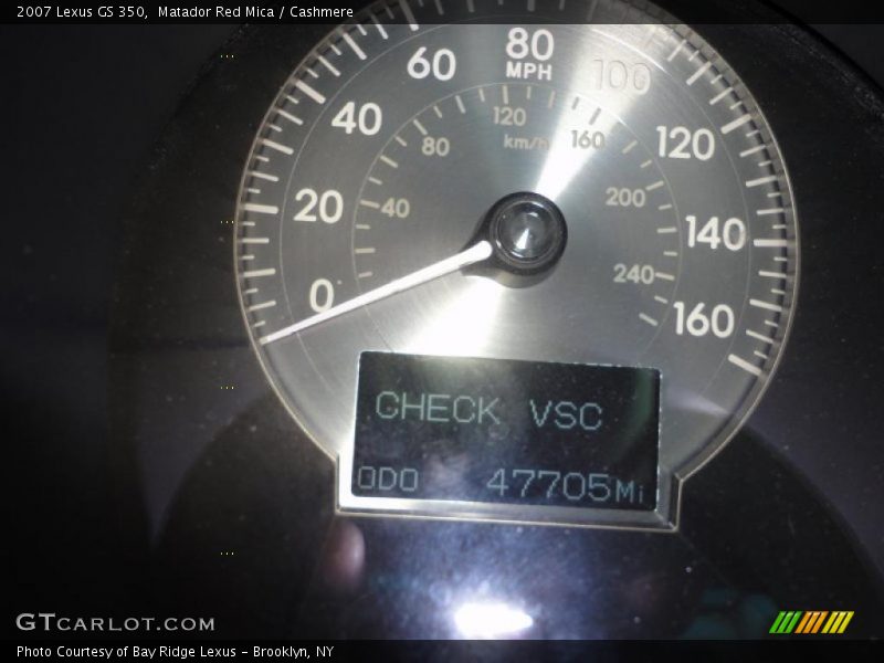 Matador Red Mica / Cashmere 2007 Lexus GS 350