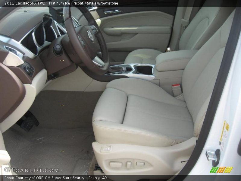 Platinum Ice Tricoat / Shale/Brownstone 2011 Cadillac SRX FWD