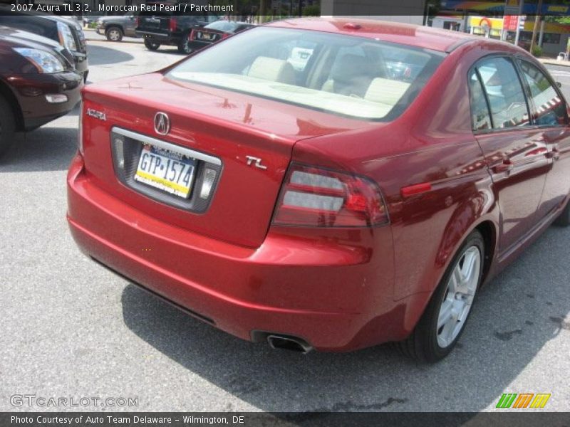 Moroccan Red Pearl / Parchment 2007 Acura TL 3.2