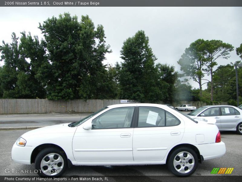 Cloud White / Taupe Beige 2006 Nissan Sentra 1.8 S