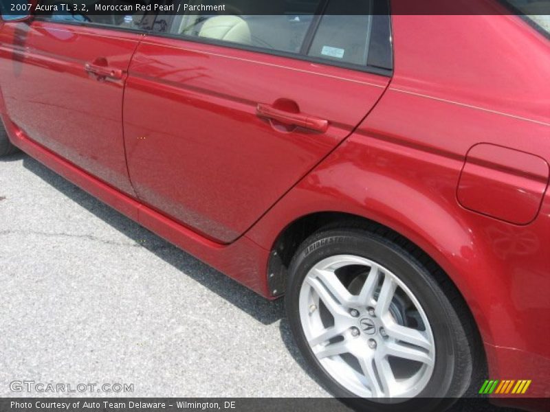 Moroccan Red Pearl / Parchment 2007 Acura TL 3.2
