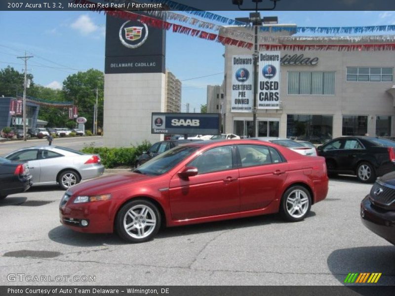 Moroccan Red Pearl / Parchment 2007 Acura TL 3.2