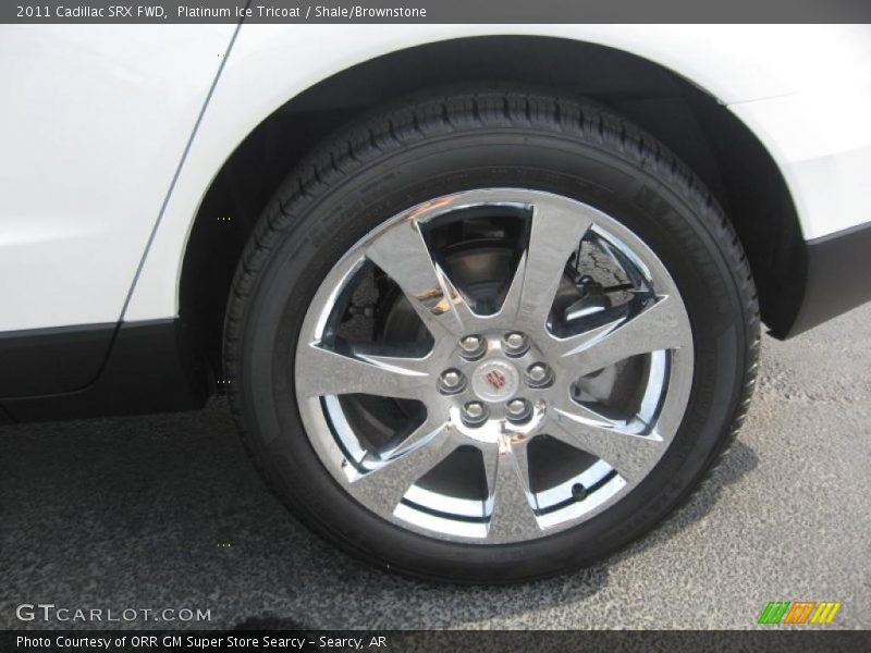 Platinum Ice Tricoat / Shale/Brownstone 2011 Cadillac SRX FWD