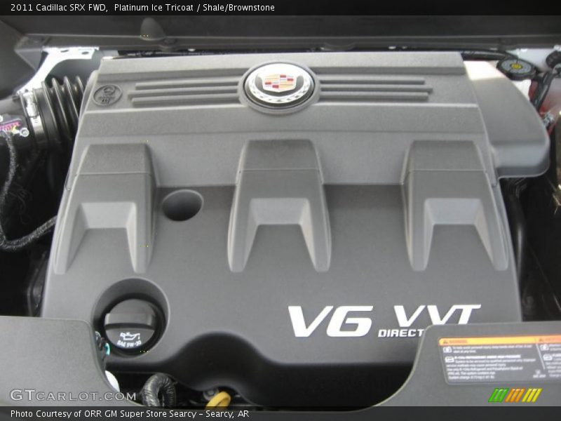 Platinum Ice Tricoat / Shale/Brownstone 2011 Cadillac SRX FWD