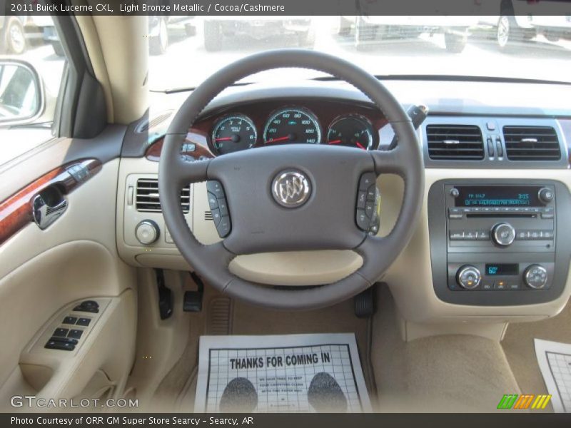 Light Bronze Metallic / Cocoa/Cashmere 2011 Buick Lucerne CXL