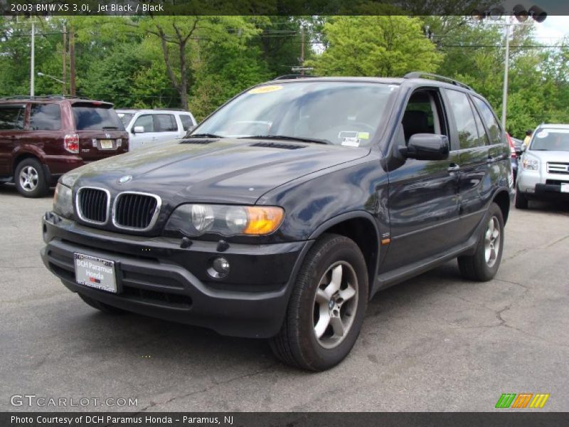 Jet Black / Black 2003 BMW X5 3.0i