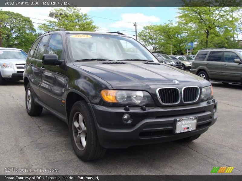 Jet Black / Black 2003 BMW X5 3.0i