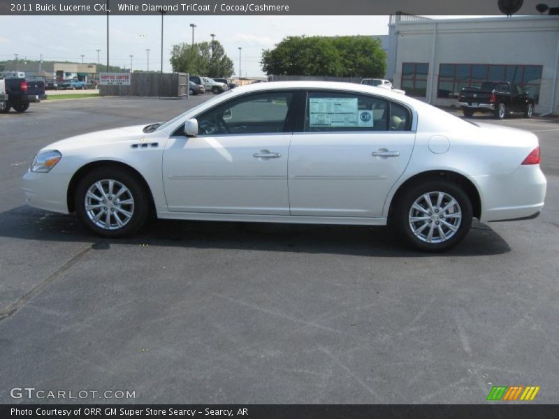 White Diamond TriCoat / Cocoa/Cashmere 2011 Buick Lucerne CXL