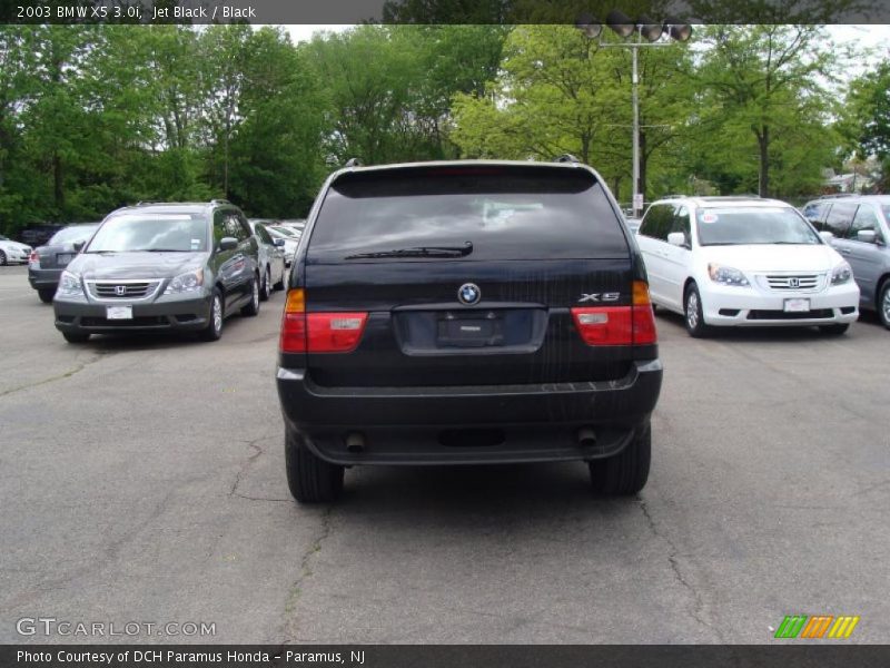 Jet Black / Black 2003 BMW X5 3.0i