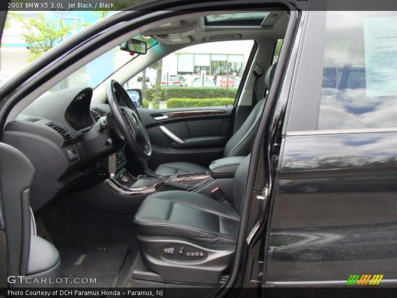Jet Black / Black 2003 BMW X5 3.0i