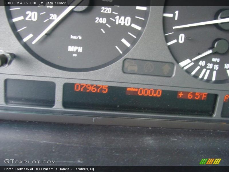 Jet Black / Black 2003 BMW X5 3.0i