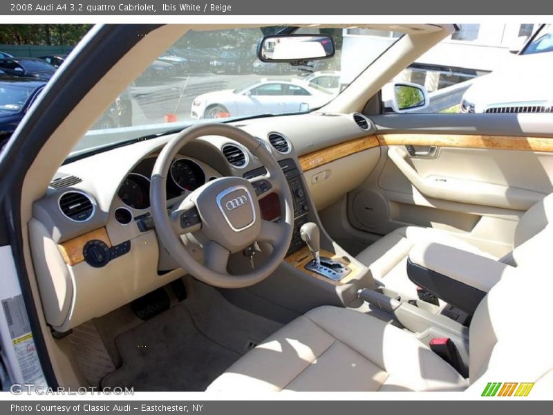 Ibis White / Beige 2008 Audi A4 3.2 quattro Cabriolet
