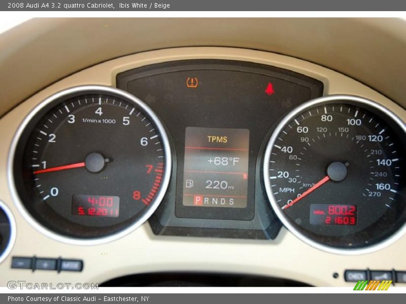 Ibis White / Beige 2008 Audi A4 3.2 quattro Cabriolet