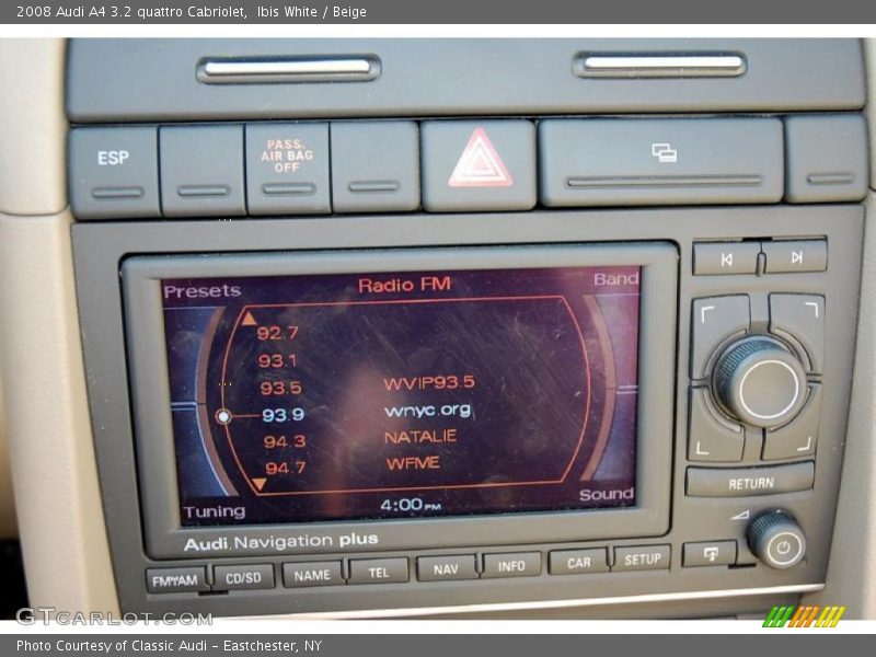 Ibis White / Beige 2008 Audi A4 3.2 quattro Cabriolet
