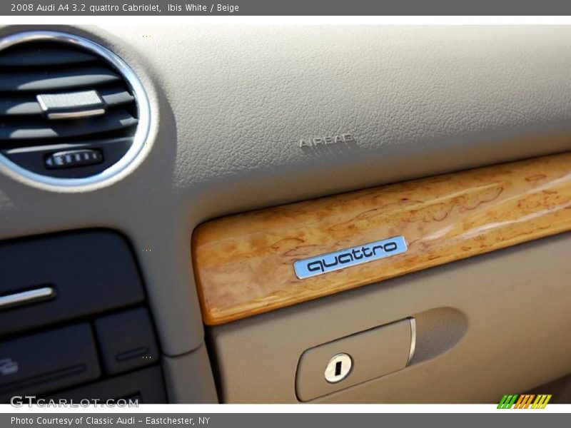 Ibis White / Beige 2008 Audi A4 3.2 quattro Cabriolet