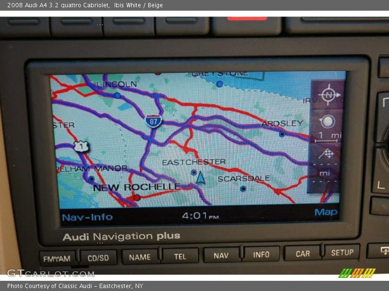 Navigation of 2008 A4 3.2 quattro Cabriolet