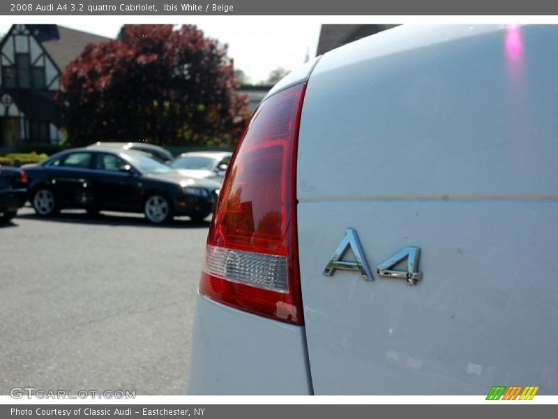 Ibis White / Beige 2008 Audi A4 3.2 quattro Cabriolet