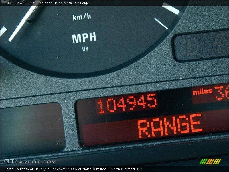 Kalahari Beige Metallic / Beige 2004 BMW X5 4.4i