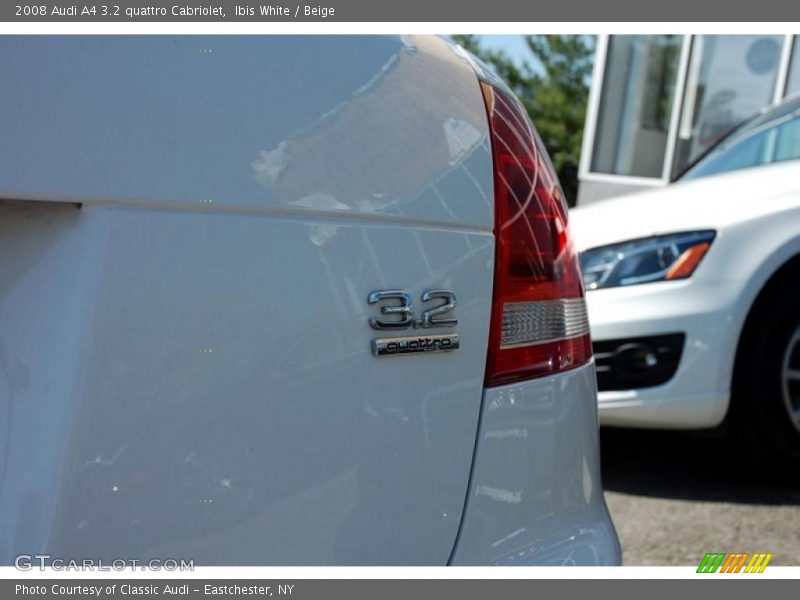 Ibis White / Beige 2008 Audi A4 3.2 quattro Cabriolet