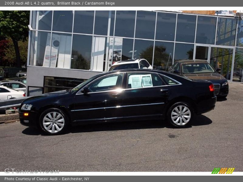 Brilliant Black / Cardamom Beige 2008 Audi A8 L 4.2 quattro