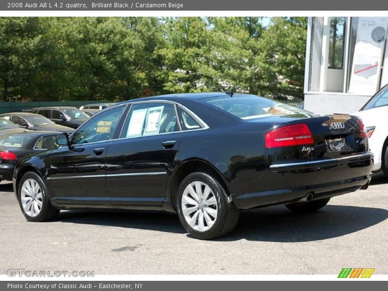 Brilliant Black / Cardamom Beige 2008 Audi A8 L 4.2 quattro