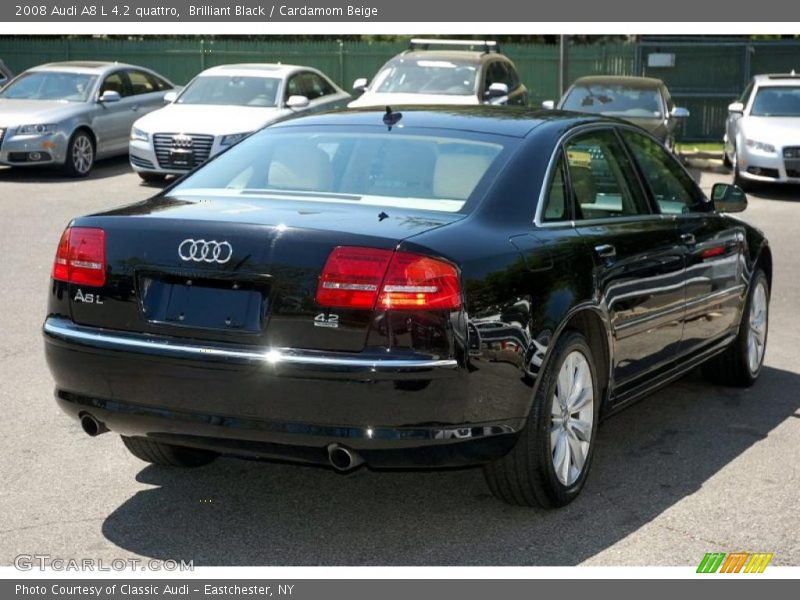 Brilliant Black / Cardamom Beige 2008 Audi A8 L 4.2 quattro