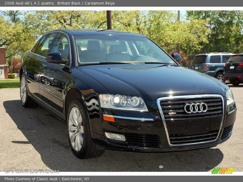 Brilliant Black / Cardamom Beige 2008 Audi A8 L 4.2 quattro