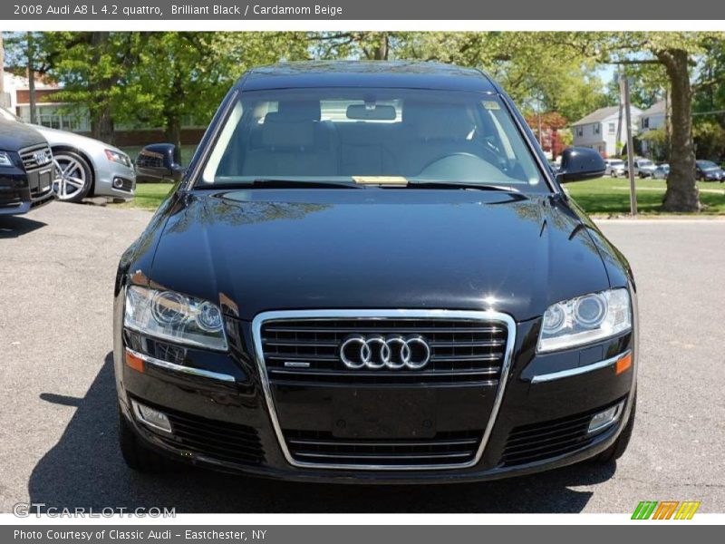 Brilliant Black / Cardamom Beige 2008 Audi A8 L 4.2 quattro