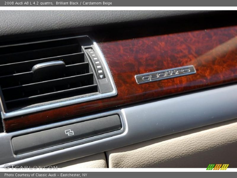 Brilliant Black / Cardamom Beige 2008 Audi A8 L 4.2 quattro