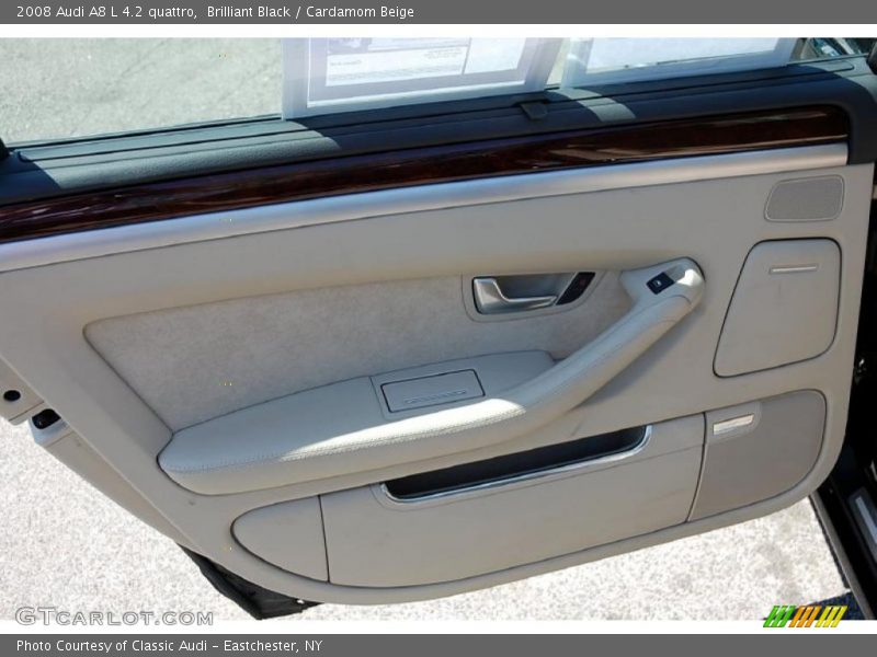 Brilliant Black / Cardamom Beige 2008 Audi A8 L 4.2 quattro