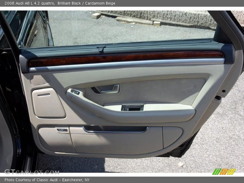 Brilliant Black / Cardamom Beige 2008 Audi A8 L 4.2 quattro