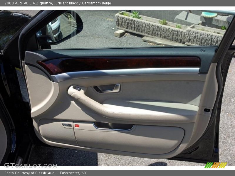 Brilliant Black / Cardamom Beige 2008 Audi A8 L 4.2 quattro