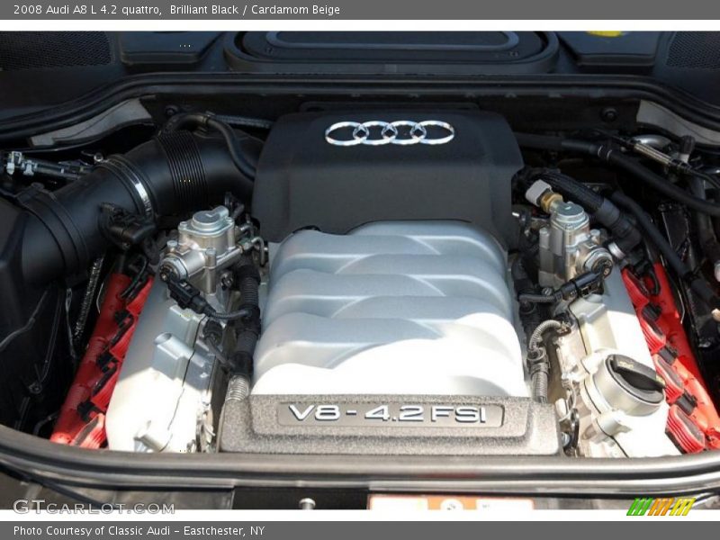 Brilliant Black / Cardamom Beige 2008 Audi A8 L 4.2 quattro