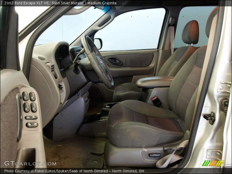 Satin Silver Metallic / Medium Graphite 2002 Ford Escape XLT V6