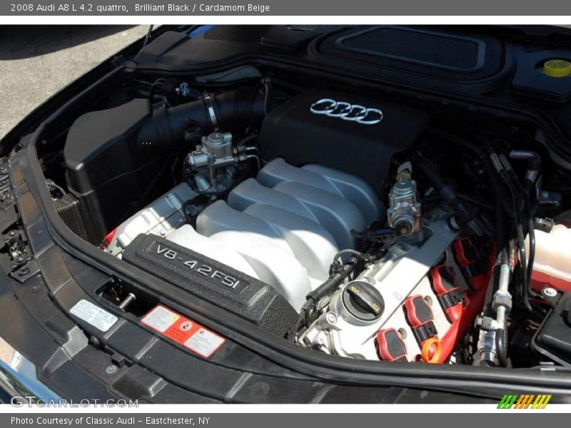 Brilliant Black / Cardamom Beige 2008 Audi A8 L 4.2 quattro