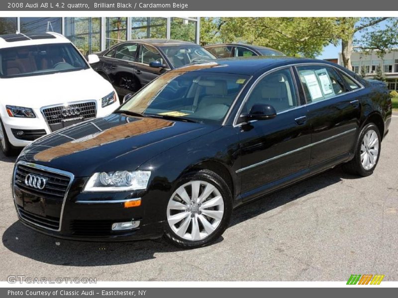 Brilliant Black / Cardamom Beige 2008 Audi A8 L 4.2 quattro