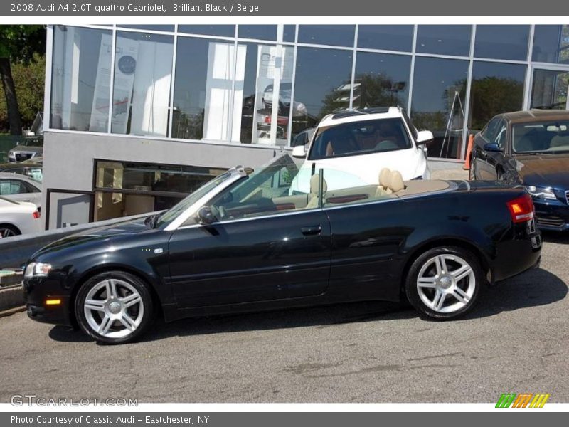 Brilliant Black / Beige 2008 Audi A4 2.0T quattro Cabriolet