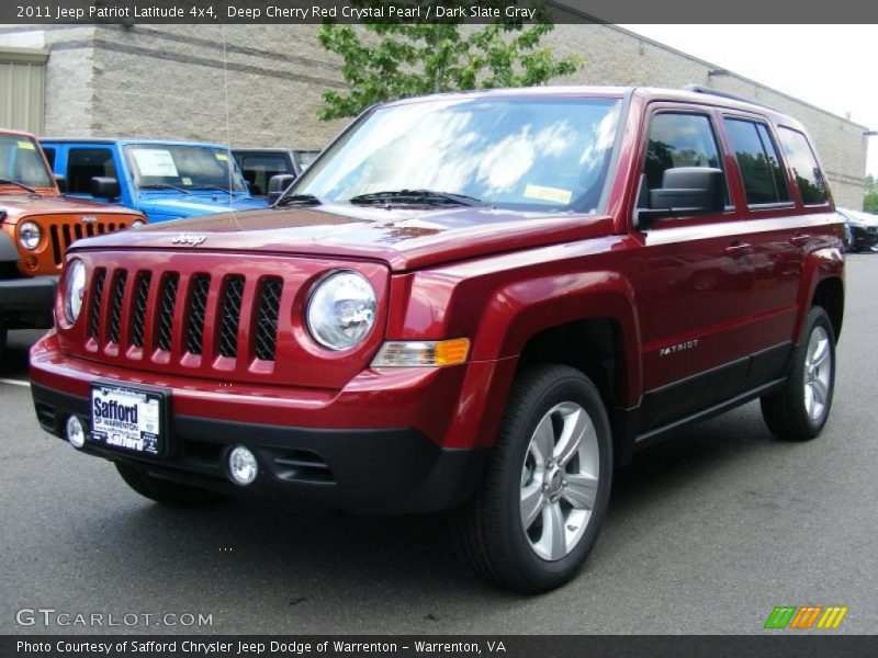 Deep Cherry Red Crystal Pearl / Dark Slate Gray 2011 Jeep Patriot Latitude 4x4