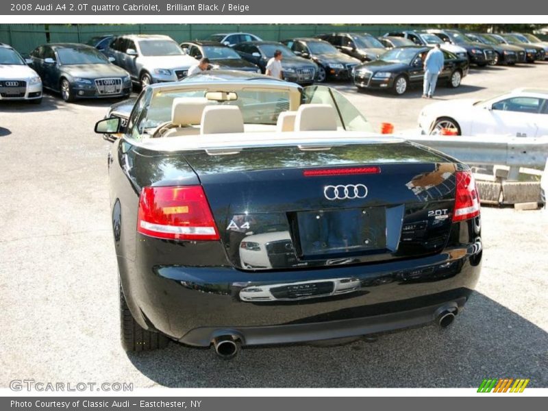 Brilliant Black / Beige 2008 Audi A4 2.0T quattro Cabriolet