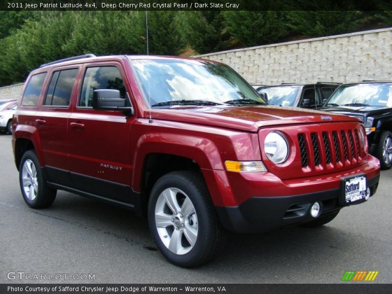 Deep Cherry Red Crystal Pearl / Dark Slate Gray 2011 Jeep Patriot Latitude 4x4