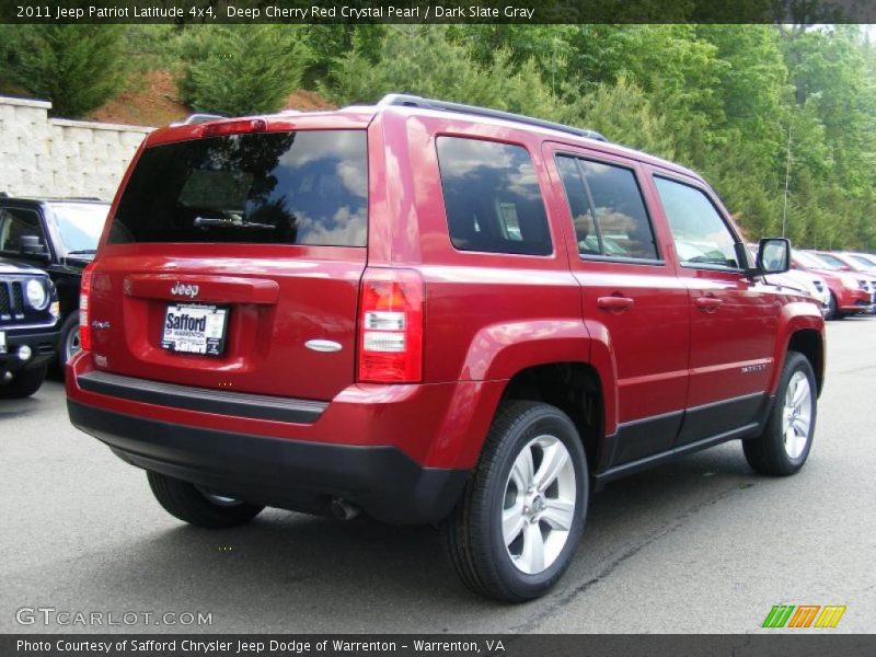 Deep Cherry Red Crystal Pearl / Dark Slate Gray 2011 Jeep Patriot Latitude 4x4