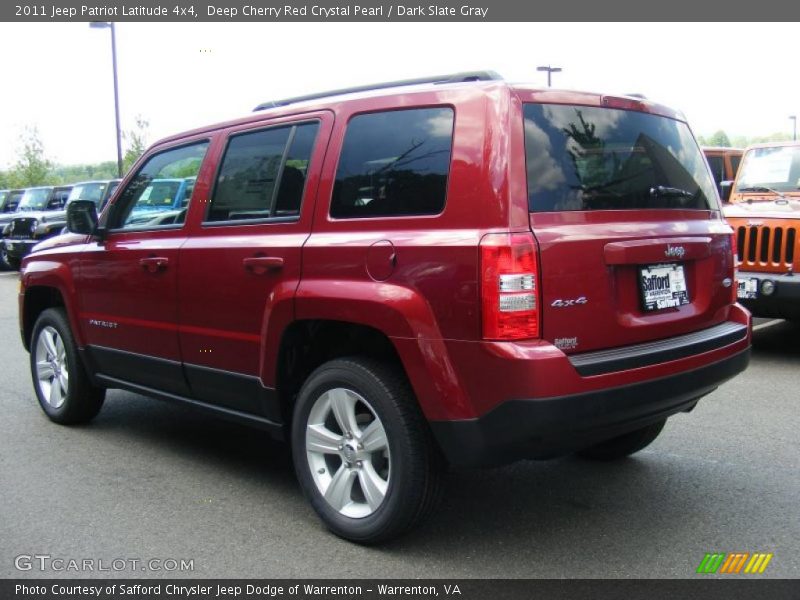 Deep Cherry Red Crystal Pearl / Dark Slate Gray 2011 Jeep Patriot Latitude 4x4