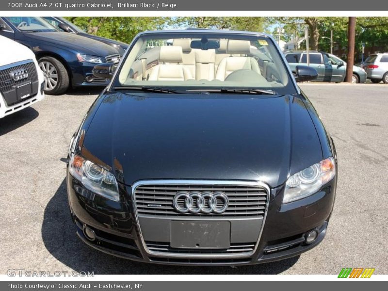 Brilliant Black / Beige 2008 Audi A4 2.0T quattro Cabriolet